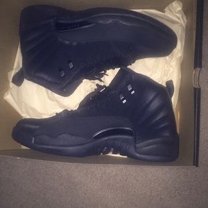 All black Jordan 12s winter boots edition